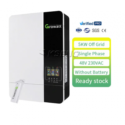 Growatt SPF 5000W Solar Hybrid Inverter | 48V DC To 230V AC, Built-in MPPT Charge Controller, WiFi & Parallel Support (Up To 6 Units)