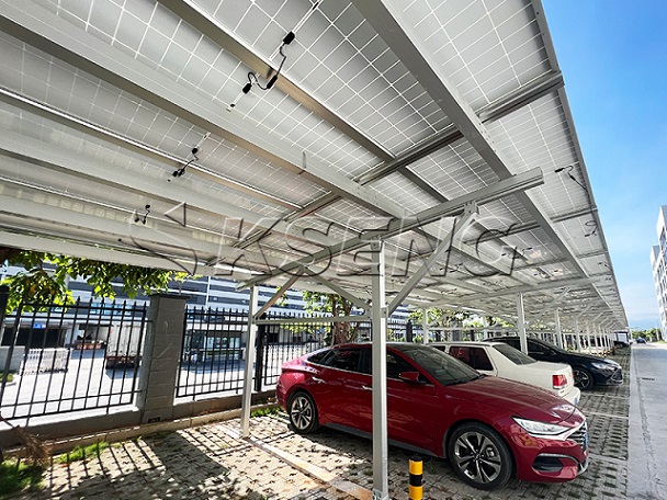 Kseng Solar Carport Structure Selected for 3.5MW Solar Farm in China 