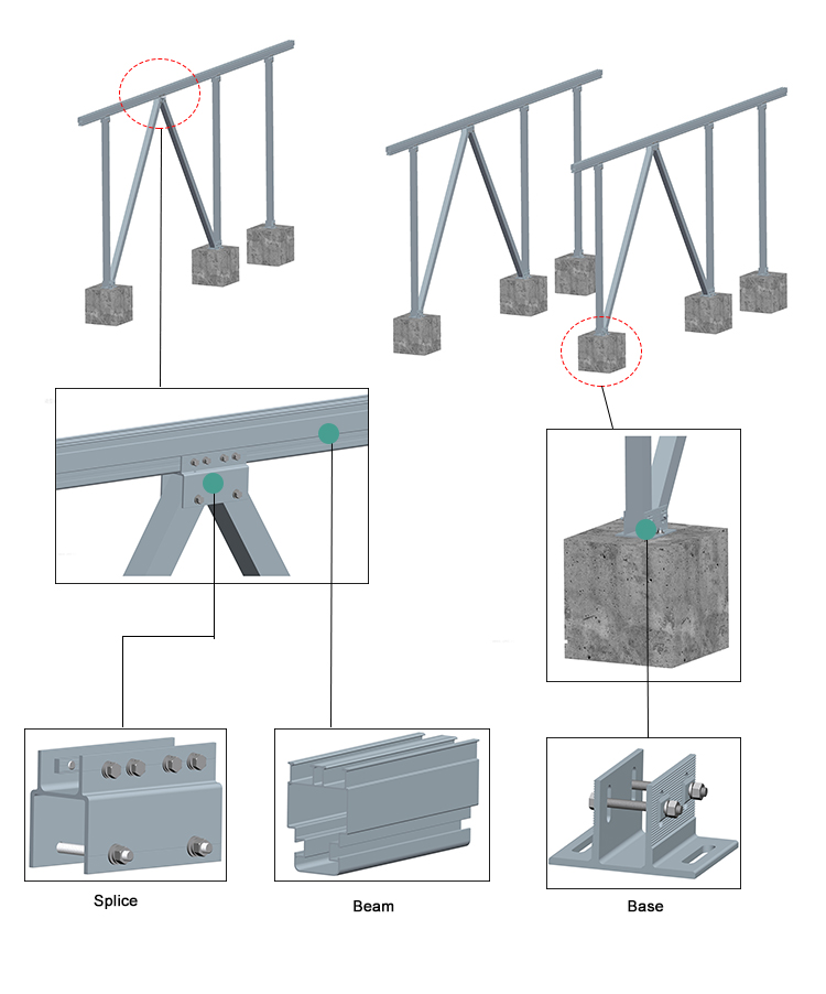 solar carport bracket