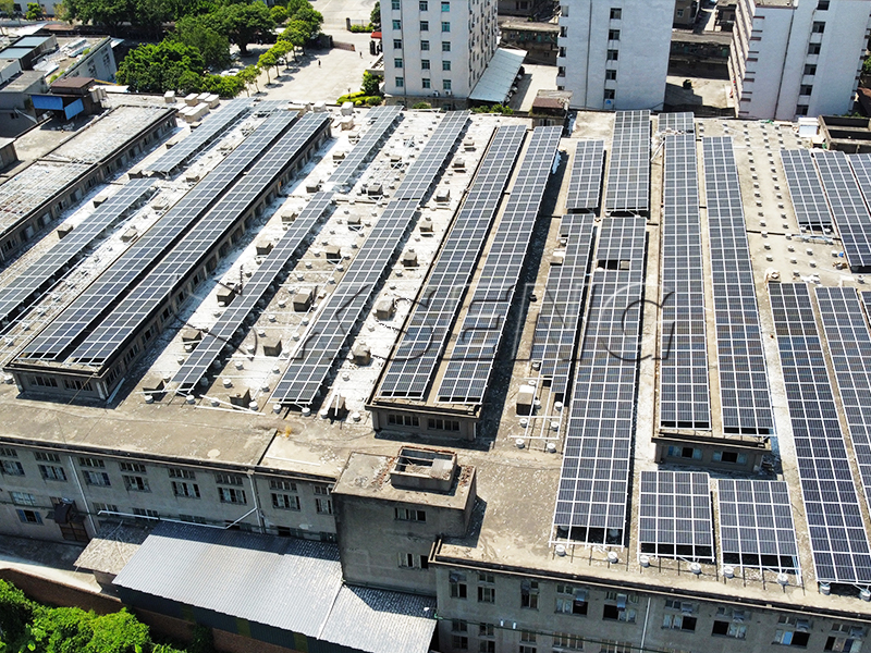 solar structure roof mount