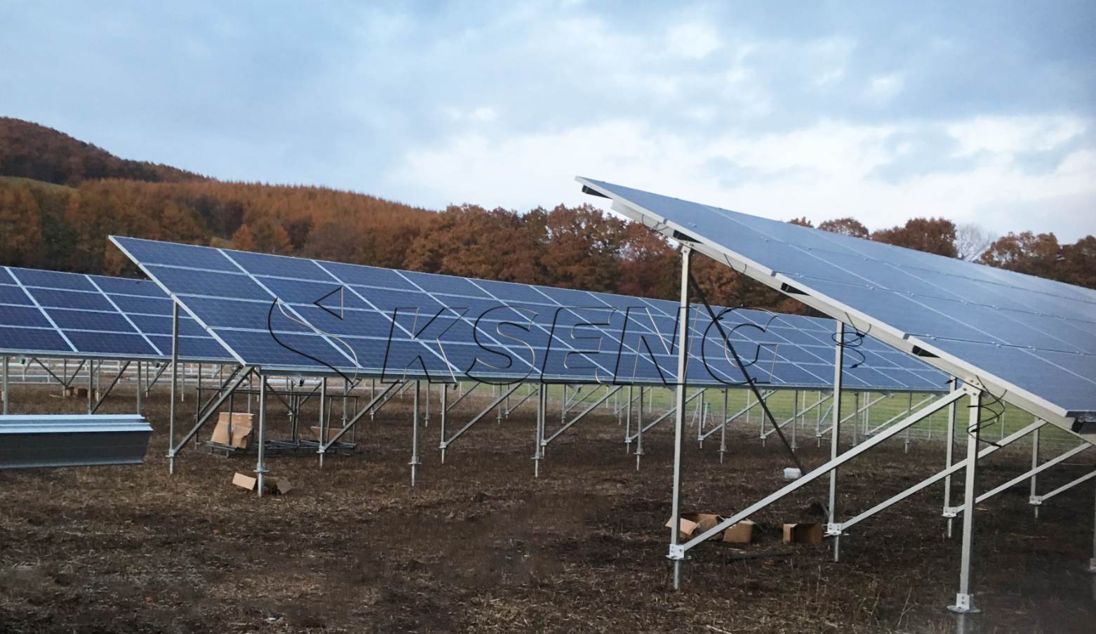 ground solar mounting structure