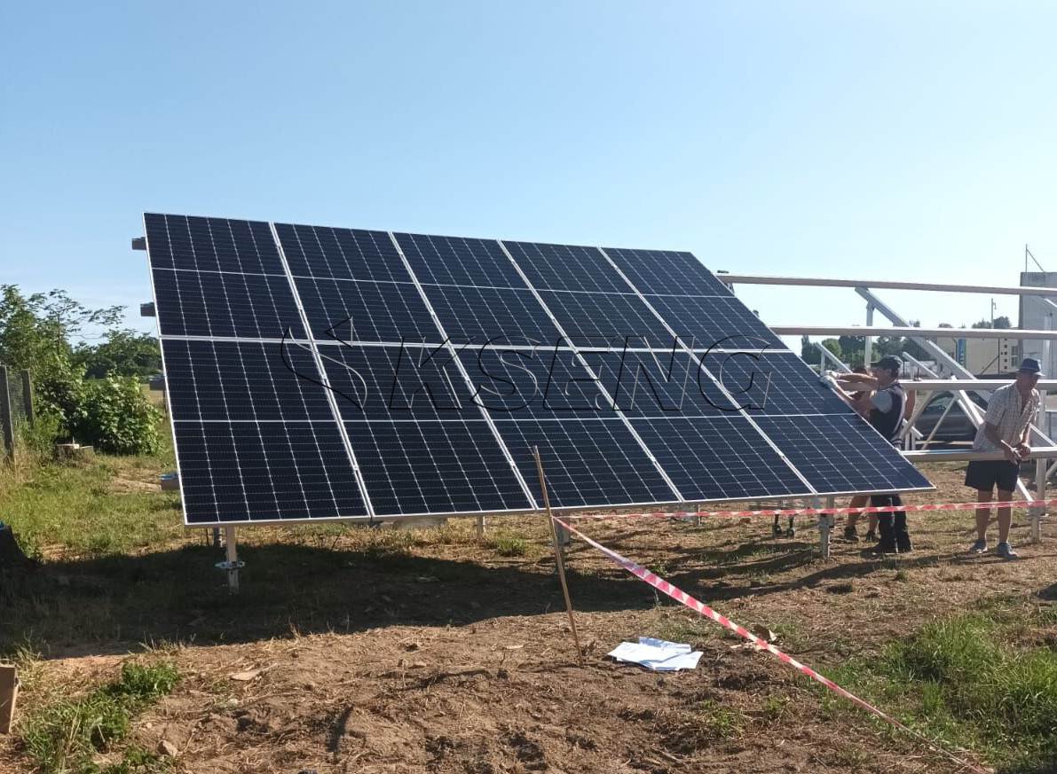 ground mount system solar panel mounting structure