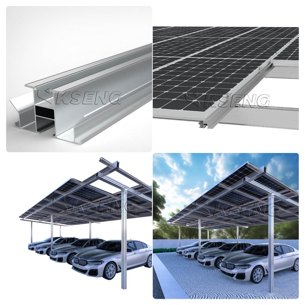 waterproof solar aluminium rail
