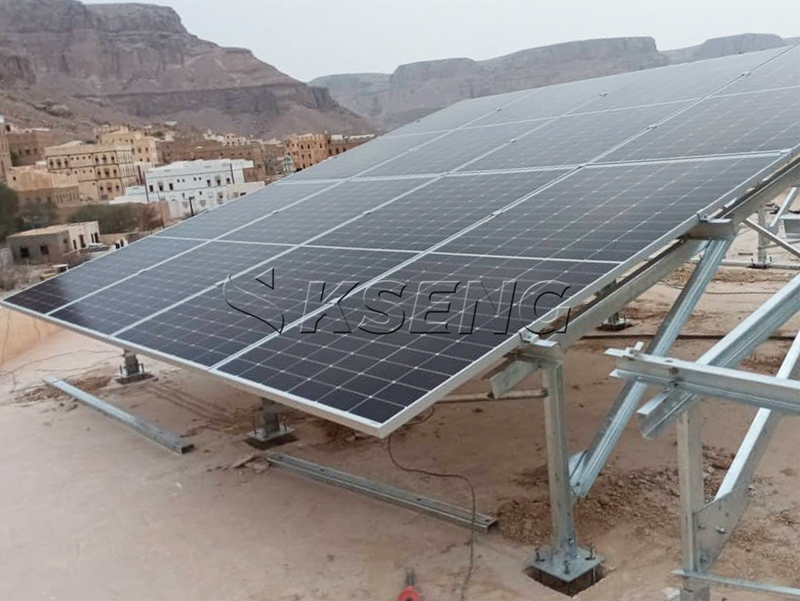 ground solar mounting structure