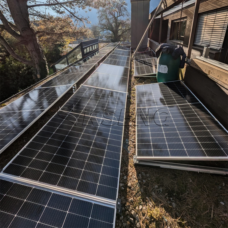 flat roof solar mounting system