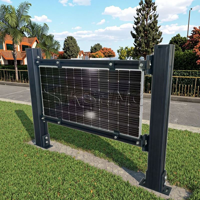 vertical solar fence