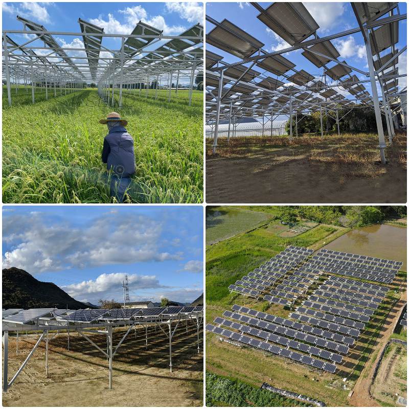 aluminum ground mount solar farm