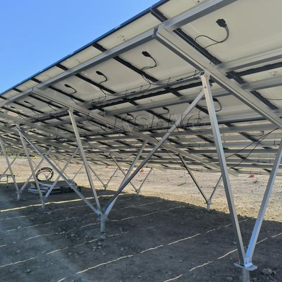 Corrosion-resistant solar ground mounting system for outdoor solar installations