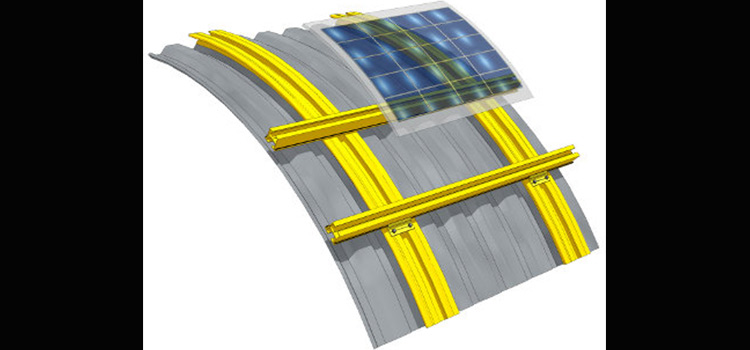 What is the Solar Panel mounting on curved roof xmkseng