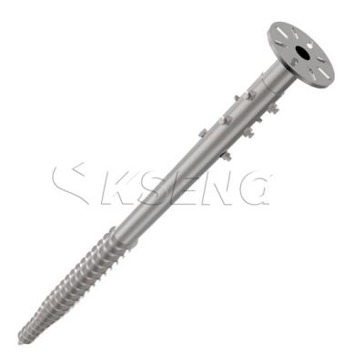 Galvanized steel solar ground mounting screw