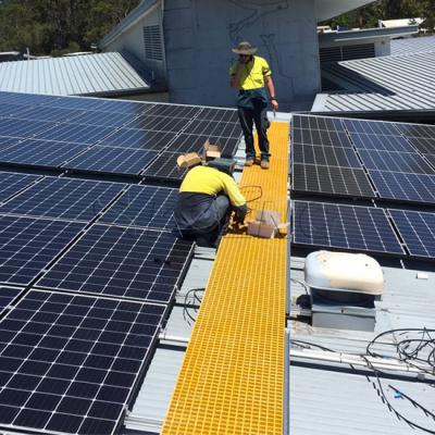 solar rooftop walkway