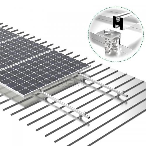 solar pv metal trapezoid roof mount system