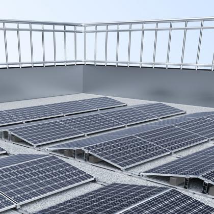 flat roof solar racking