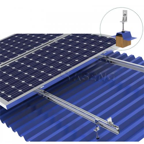 metal solar roof mounting system