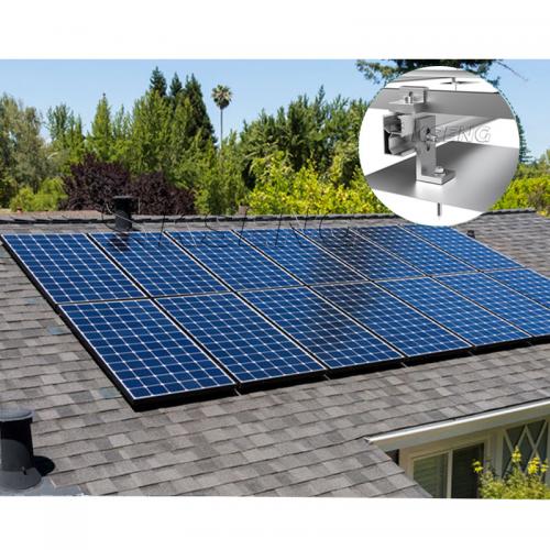 solar panels on asphalt shingles roof