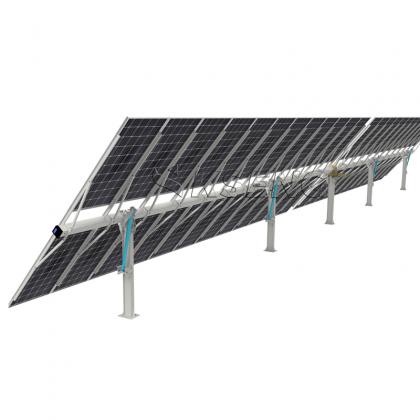 KST-2P Double Portrait Horizontal Single axis Solar Tracking System ...