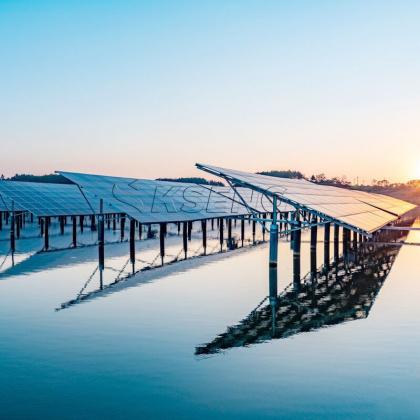 water-based solar mounting system