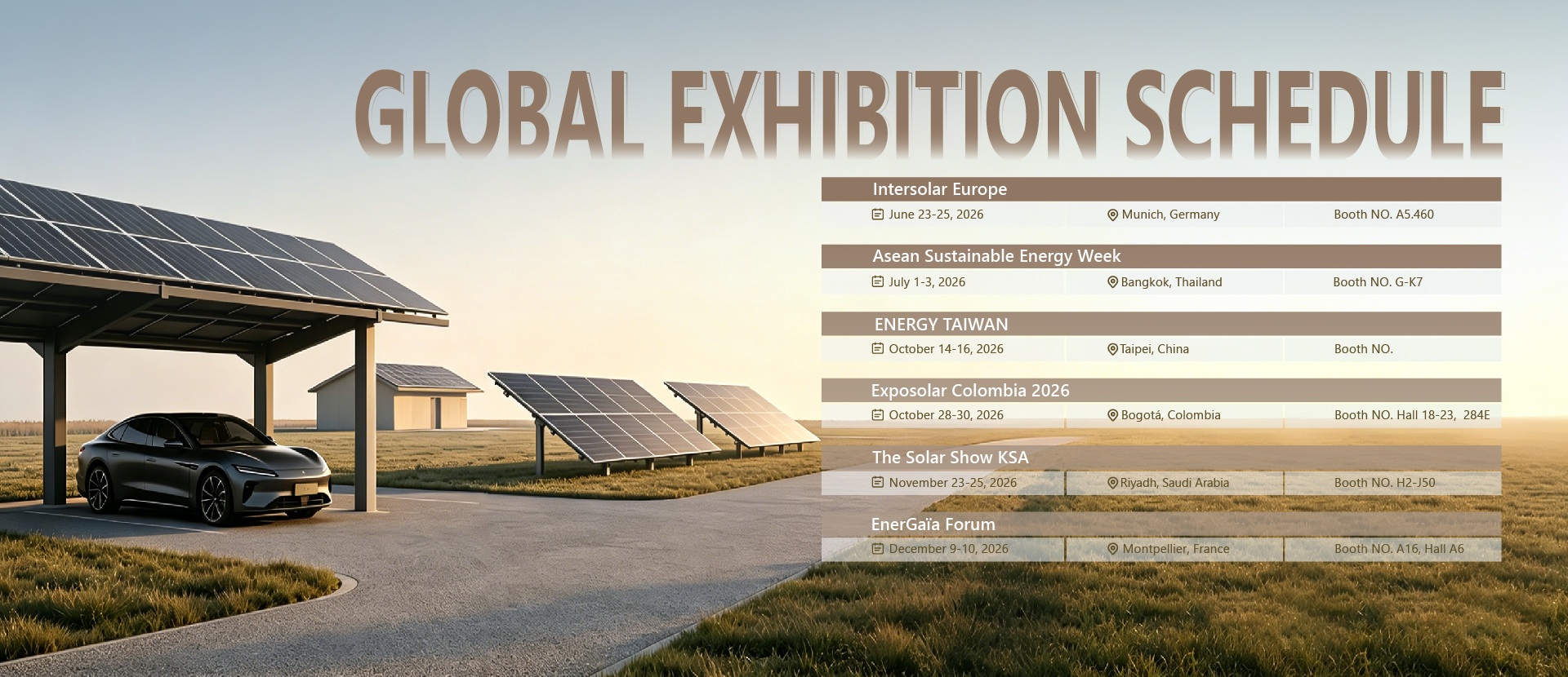 GLOBAL EXHIBITIONS