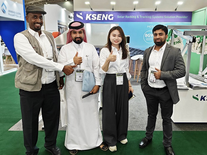 Kseng Solar Exhibits All-scenario Solar Racking Solutions at The Solar Show KSA 2023