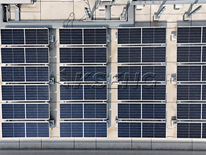 95KW-Flat Roof Solar Mounting System Project in Japan
