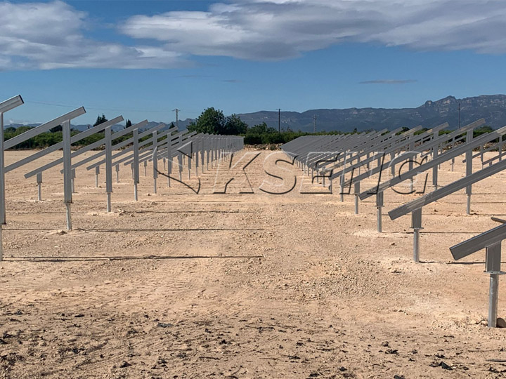 7MW- Aluminum Solar Ground Mounting System in Spain