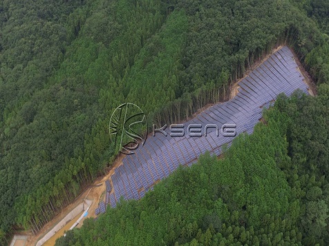 2MW-Japan Tochigi Rough Terrain Solar Ground Mounting System 