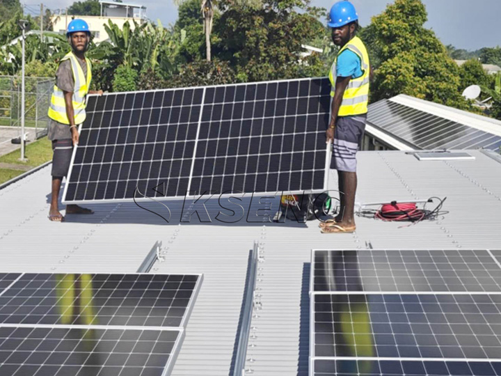 37KW-Roof solar mount in Vanuatu 