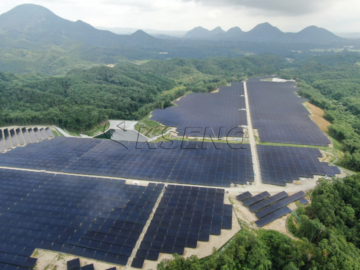 37MW- Aluminum Solar Ground Mount in Japan