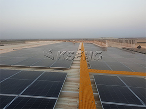1MW-Metal Roof Solar Mounting System Project in Saudi Arabia