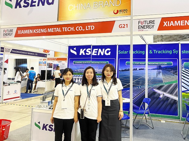 Kseng Solar presented its latest solar racking solutions at The Solar Show Vietnam 2023
