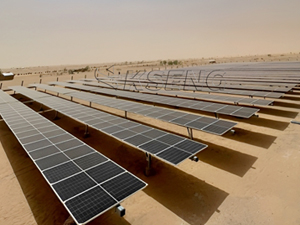 1MW- One Axis Solar Tracking System in Mauritania