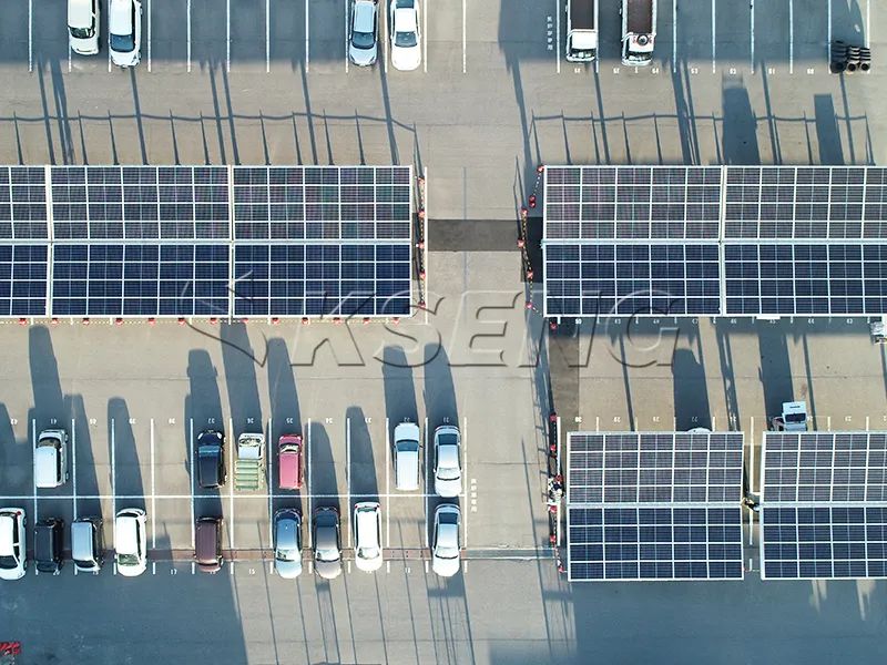 KSENG Photovoltaic carport solution for environmental protection enterprises