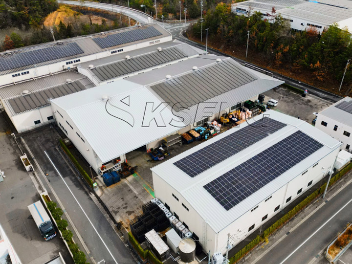 320KW-Solar Tin Roof solar mount in Japan